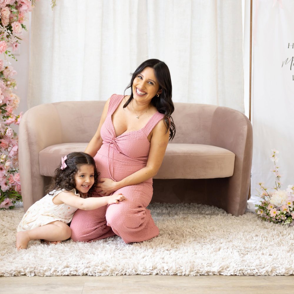 Liz with her daughter